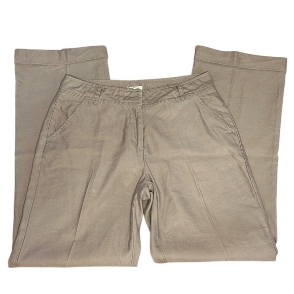 Sundance Wide Leg Cuffed Linen Blend Trouser Dress Pants Blush Purple Sz 10 - Picture 1 of 12